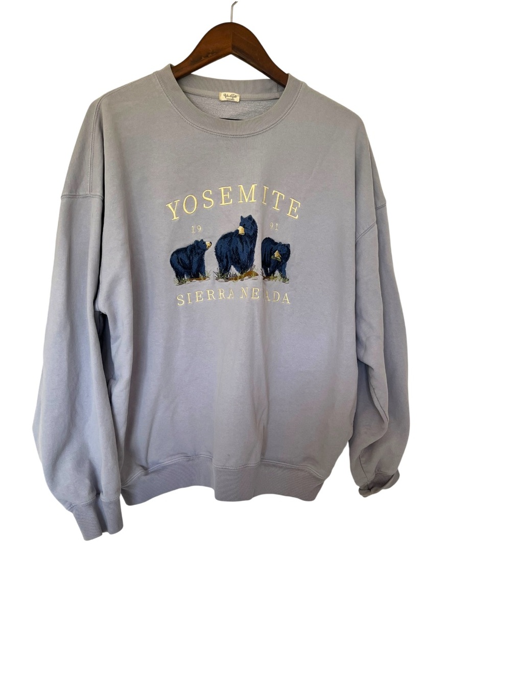 John Galt Periwinkle Yosemite Erica Sweatshirt Pockets Medium(?) Oversized